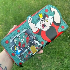 Loungefly Red and Green Queen of Hearts Wallet